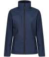 RG192 TRA689 Ladies Octagon II Soft Shell Jacket Navy colour image